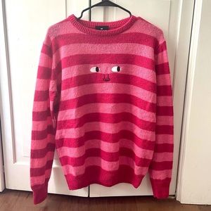 Pink striped Lazy Oaf sweater
